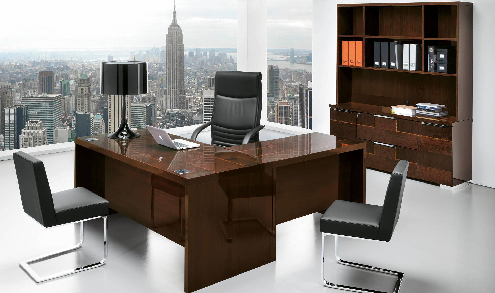 Tivoli 66 Lift-Top Desk with Modesty Panel - Alf Italia