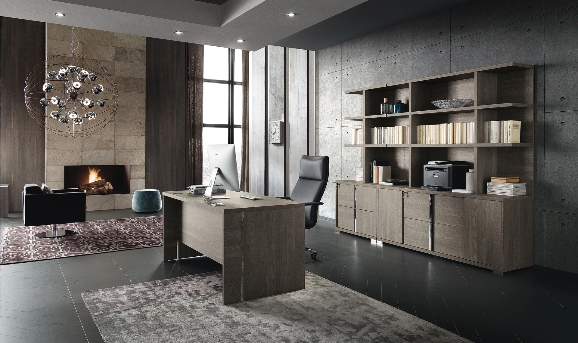 Tivoli 66 Lift-Top Desk without Modesty Panel - Alf Italia