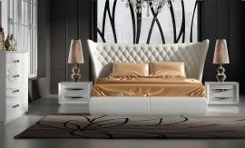 Domital Tufted Eco-Leather Queen Bed
