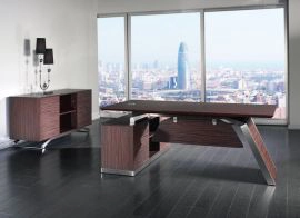 Skylar Modern Office Desk With Return