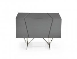 Chrysler Modern Grey Nightstand