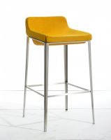 Adhil Modern Yellow Fabric Bar Stool