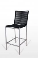 Lathrop - Modern Black Bar Stool
