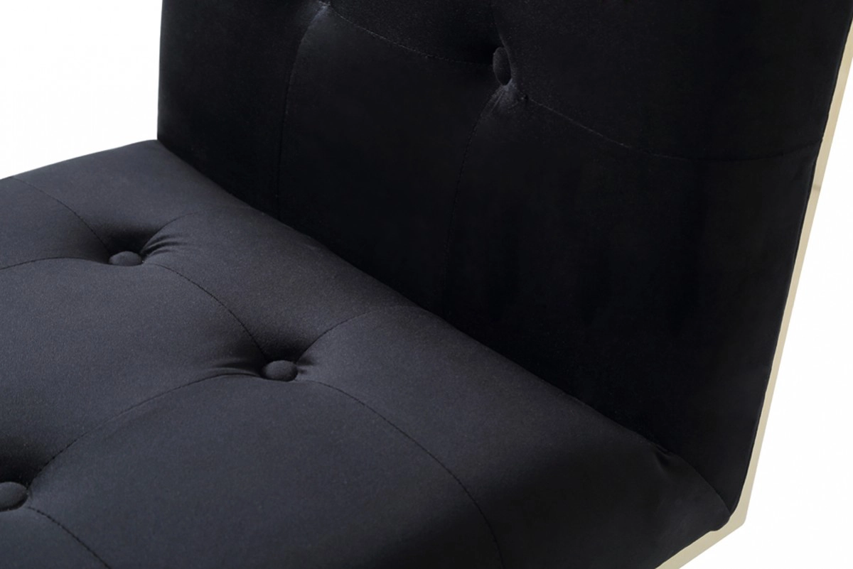 Legend Modern Black & Gold Dining Chair (set Of 2)