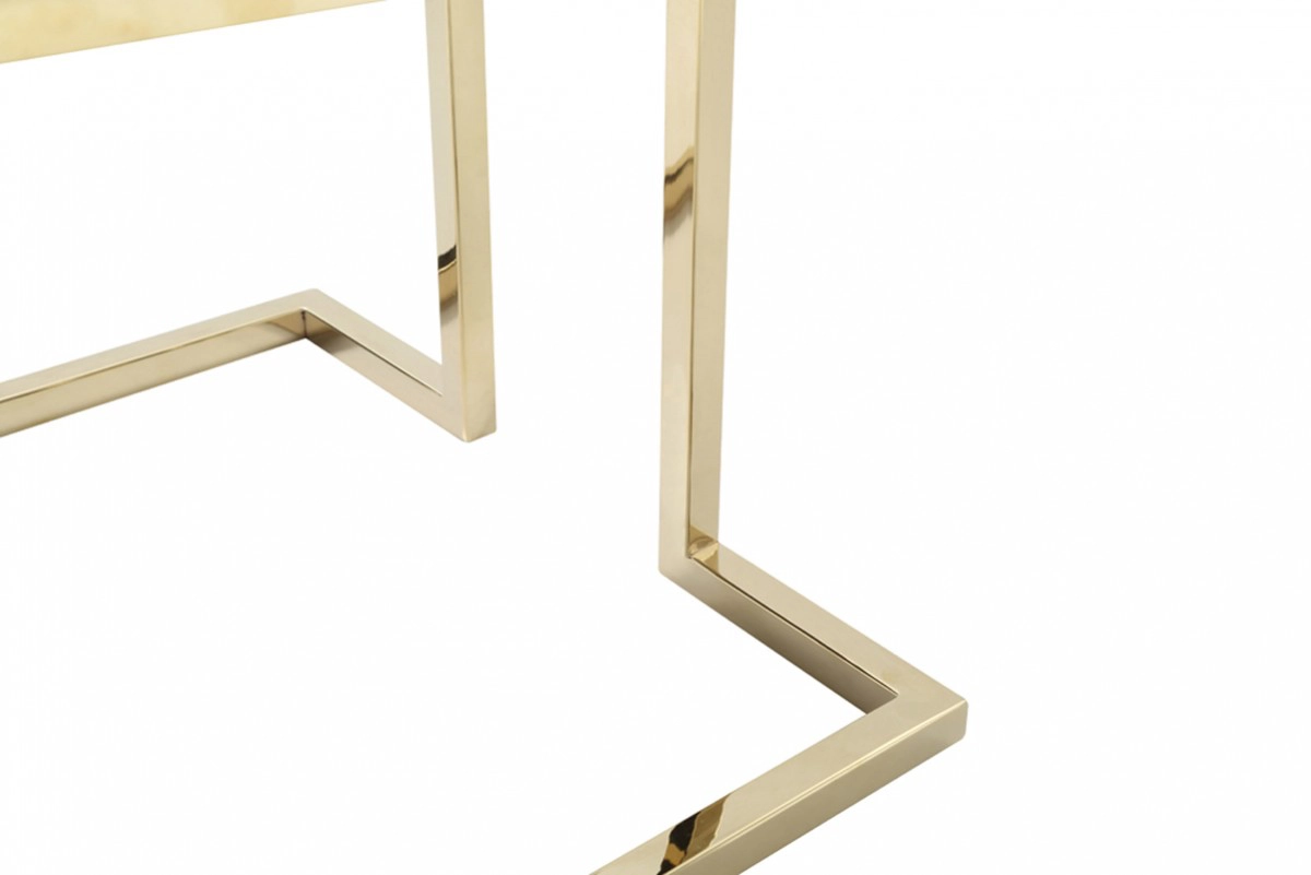 Legend Modern Black & Gold Dining Chair (set Of 2)