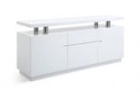 Carrara Modern White Credenza