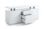 Carrara Modern White Credenza
